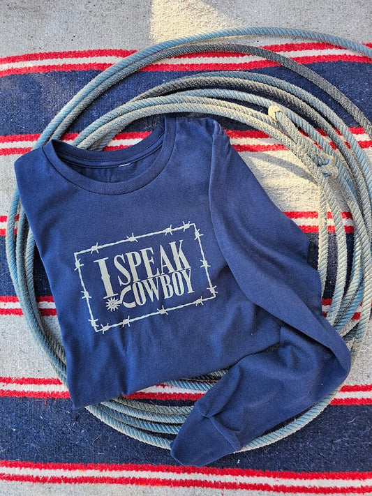 I SPEAK COWBOY YOUTH LONG SLEEVE