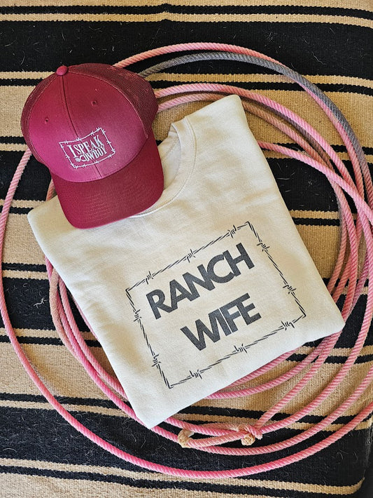 RANCH WIFE COZY SWEATSHIRT