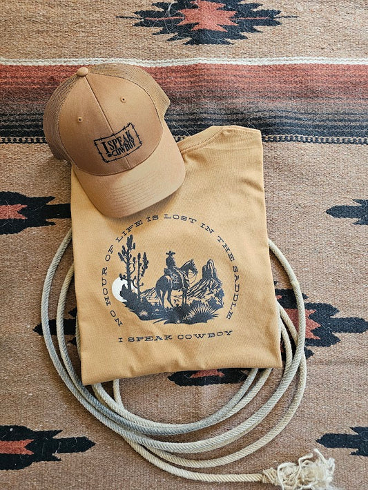 NO HOUR OF LIFE IS LOST IN THE SADDLE